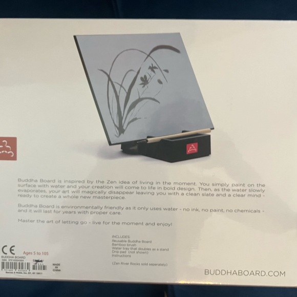 🪷NEW NWT NIB BUDDHA BOARD ZEN NO MESS PAINTING CALMING CRAFT PAINT EASEL TOY - Picture 5 of 9